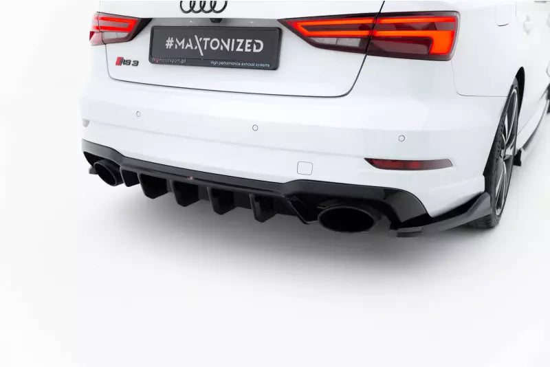 Maxton Design Heckdiffusor V.2 für Audi RS3 Limousine 8V Facelift Hochglanz schwarz – Ansicht 1