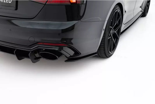 Maxton Design Street Pro Diffusor Flaps für Audi RS5 Sportback F5 Schwarz – Ansicht 1