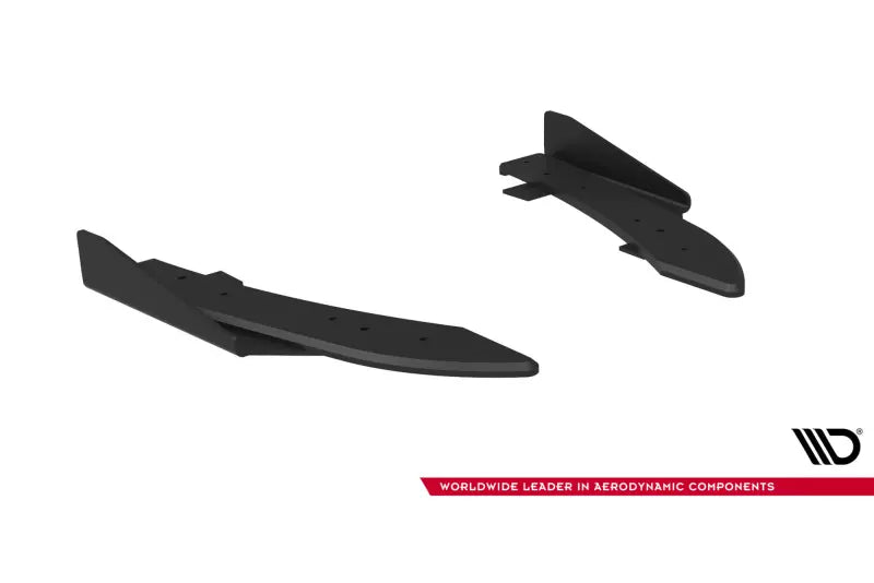 Maxton Design Street Pro Diffusor Flaps für Audi RS5 Sportback F5 Schwarz matt mit Hochglanz Flaps – Ansicht 4