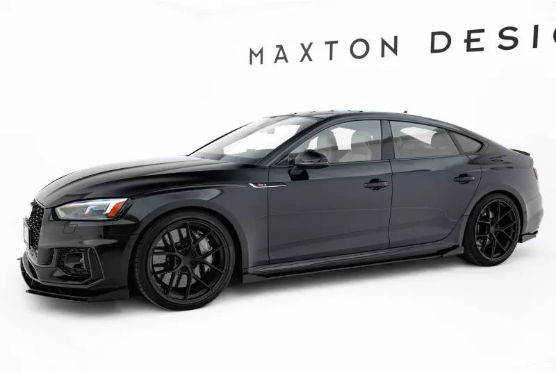 Maxton Design Seitenschweller Flaps Audi RS5 Sportback F5 Hochglanz schwarz – Ansicht 2