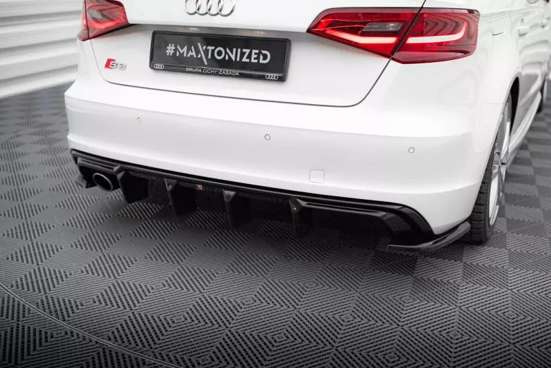 Maxton Design Heckdiffusor V.1 für Audi A3 S-Line Sportback 8V Hochglanz schwarz – Ansicht 1