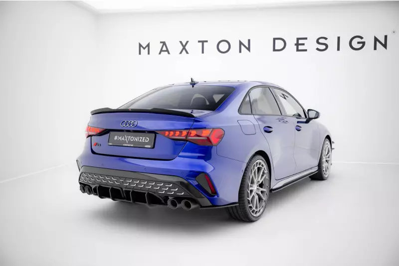 Maxton Design Street Pro Heckdiffusor für Audi S3 Limousine 8Y Facelift Schwarz – Ansicht 4