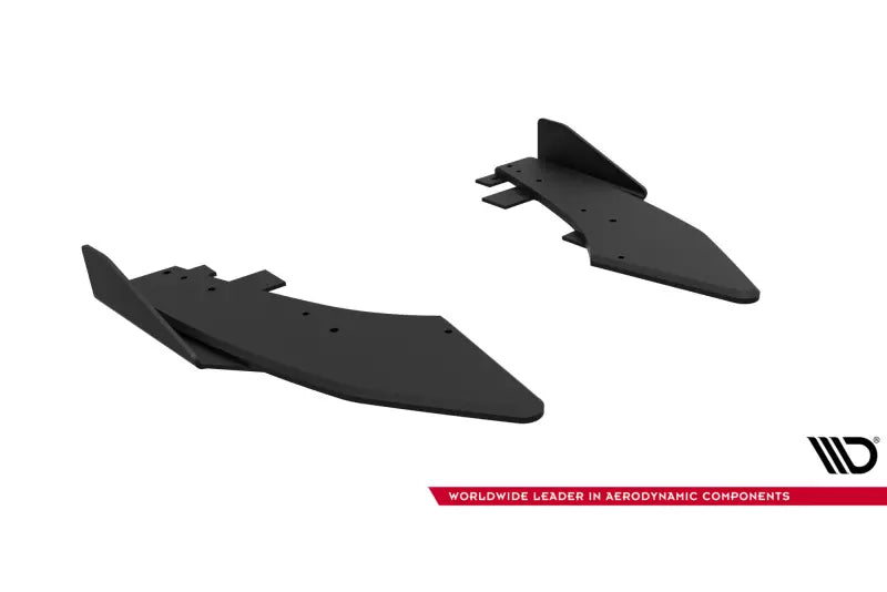 Maxton Design Street Pro Diffusor Flaps für Audi S3 Limousine 8Y Facelift Schwarz matt mit Hochglanz Flaps – Ansicht 4