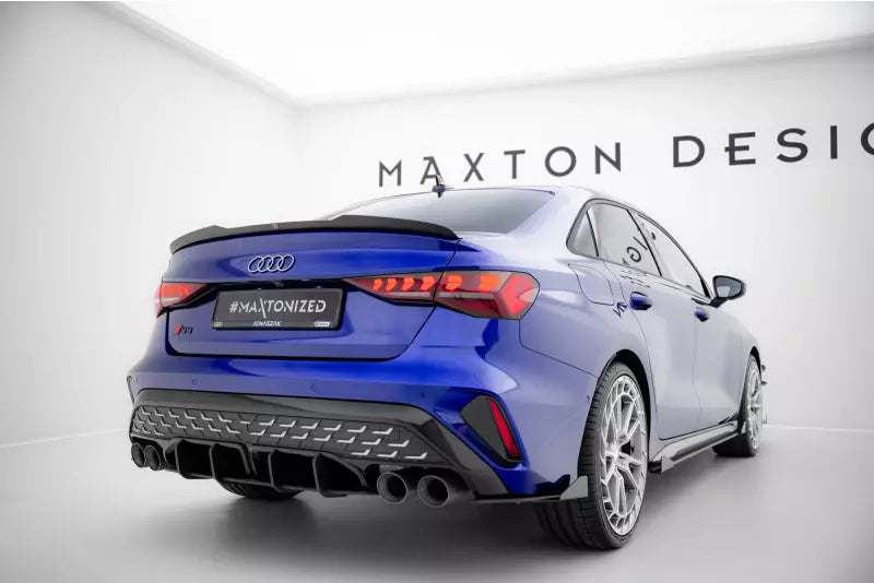 Maxton Design Diffusor Flaps für Audi S3 Limousine 8Y Facelift Hochglanz schwarz – Ansicht 4