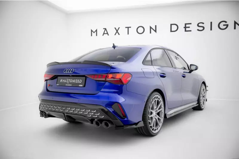 Maxton Design Diffusor Flaps V.2 für Audi S3 Limousine 8Y Facelift Hochglanz schwarz – Ansicht 3