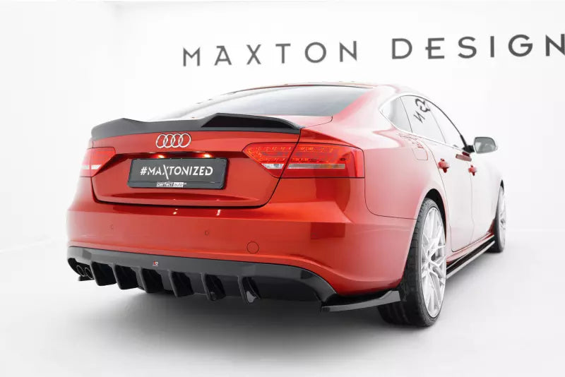 Maxton Design Heckdiffusor V.3 für Audi A5 S-Line Sportback 8T Hochglanz schwarz – Ansicht 1