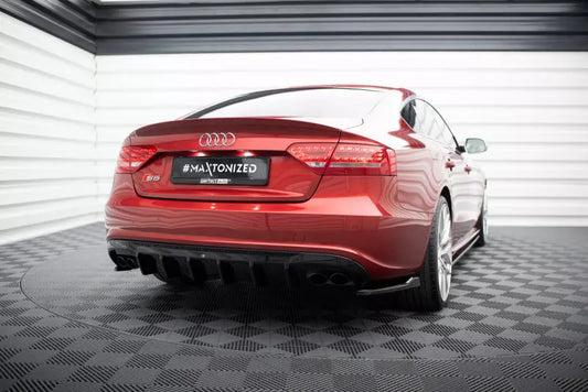 Maxton Design Heckdiffusor V.4 für Audi S5 Sportback 8T Hochglanz schwarz – Ansicht 1
