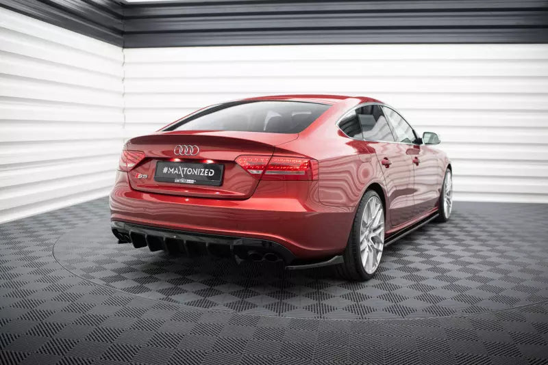 Maxton Design Diffusor Flaps für Audi S5 / A5 S-Line Sportback 8T Hochglanz schwarz – Ansicht 2