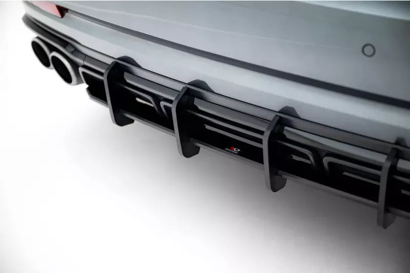 Maxton Design Street Pro Heckdiffusor für Audi S8 D5 Facelift Schwarz – Ansicht 2