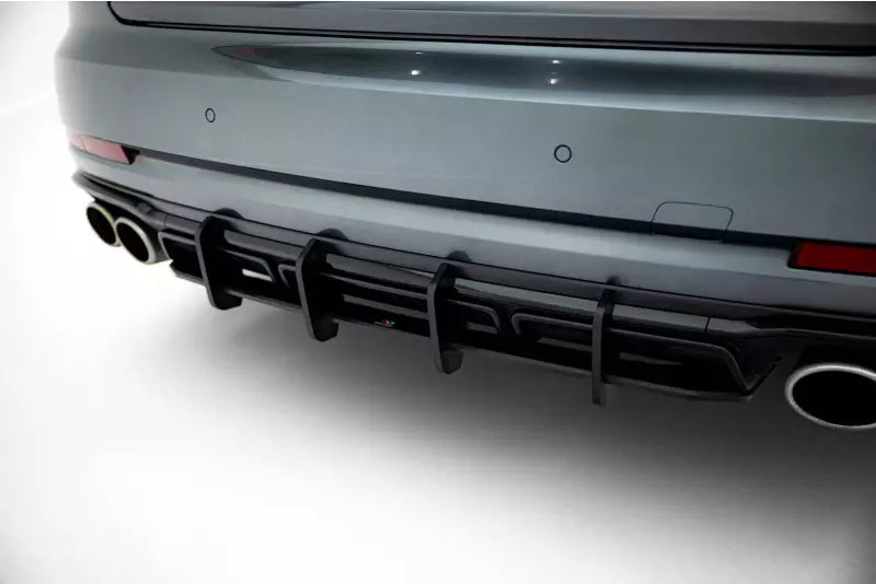 Maxton Design Street Pro Heckdiffusor für Audi S8 D5 Facelift Schwarz – Ansicht 3