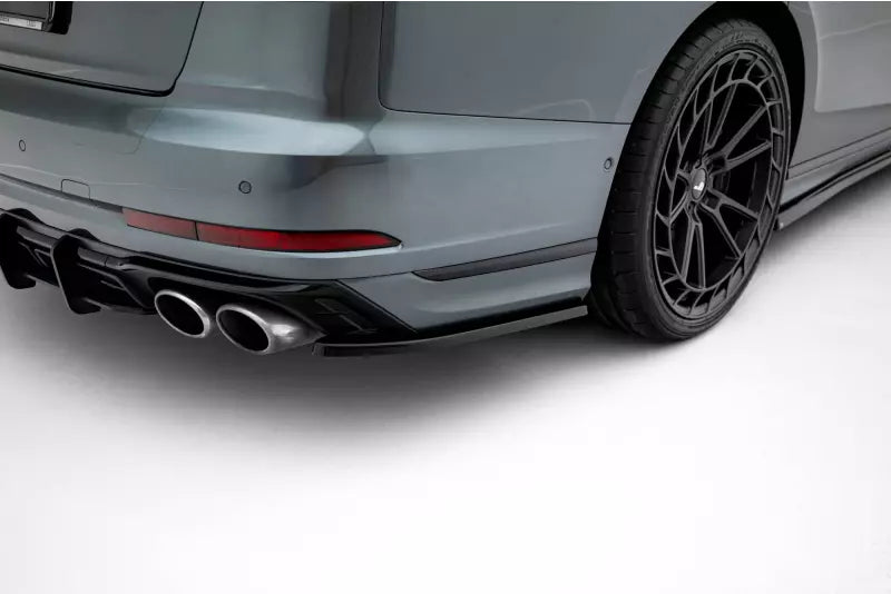 Maxton Design Diffusor Flaps für Audi S8 D5 Facelift Hochglanz schwarz – Ansicht 1