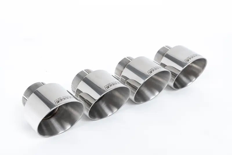 Maxton Design Heckdiffusor V.2 mit Milltek Sport Auspuff für BMW 1er F40 M135i Poliert 4 x 100mm – Ansicht 3