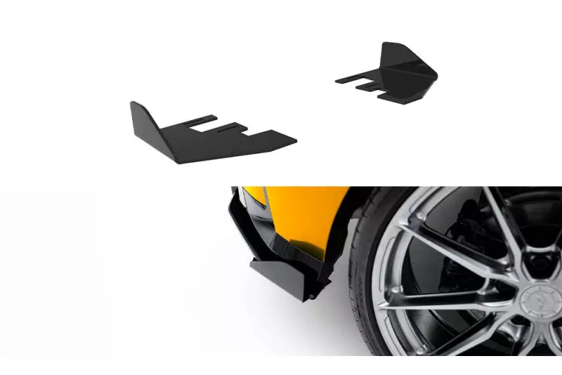 Maxton Design Diffusor Flaps für BMW 1er M-Paket F70 Hochglanz schwarz – Ansicht 1