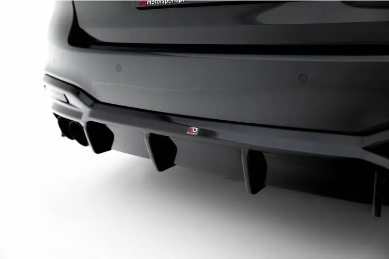 Maxton Design Heckdiffusor für BMW M550i / 5er M-Paket G30 Limousine / G31 Touring (2017-2020) Hochglanz schwarz – Ansicht 3