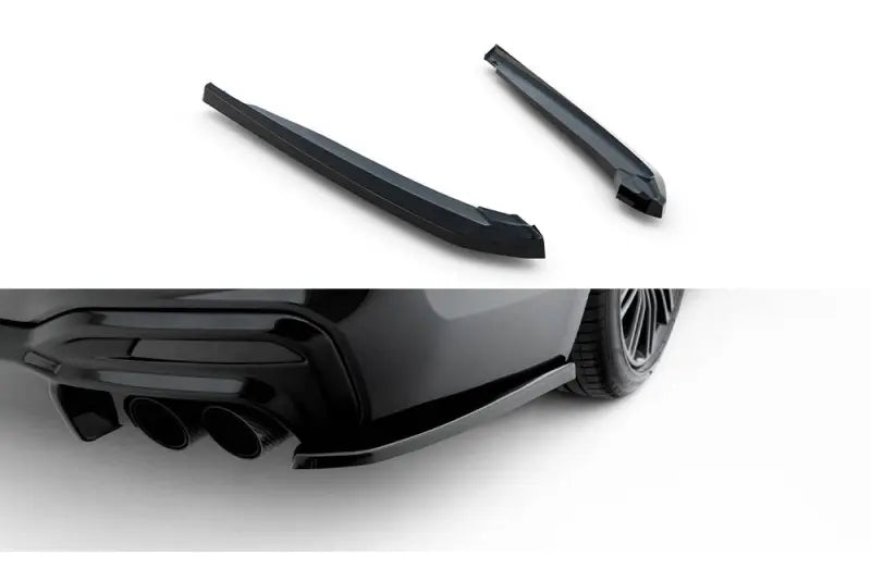 Maxton Design Diffusor Flaps für BMW M550i Limousine G30 Hochglanz schwarz – Ansicht 2