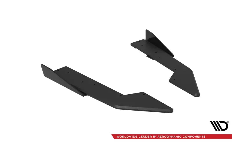 Maxton Design Street Pro Heckdiffusor für Ford Mustang GT Mk7 Schwarz matt mit Hochglanz Flaps – Ansicht 4