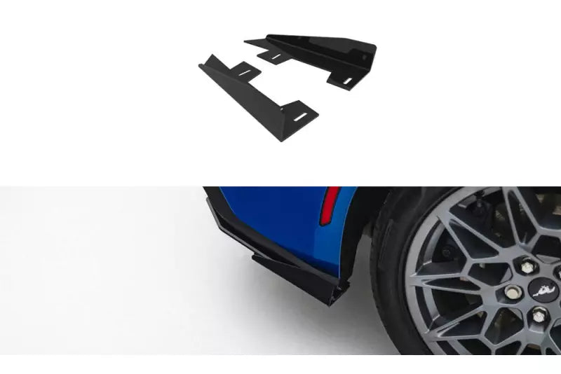 Maxton Design Diffusor Flaps für Ford Mustang GT Mk7 Hochglanz schwarz – Ansicht 1