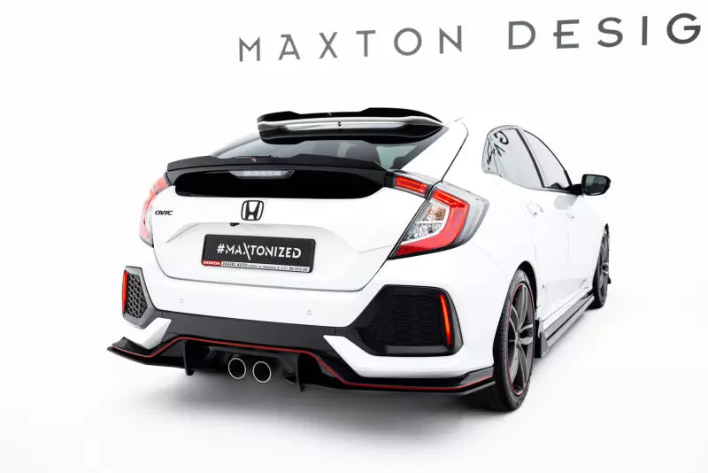 Maxton Design Street Pro Diffusor Flaps für Honda Civic Sport Mk 10 Schwarz – Ansicht 1
