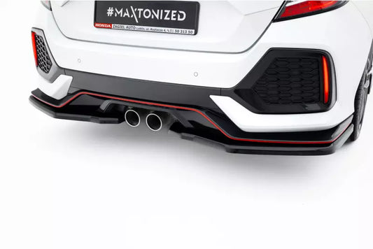 Maxton Design Heckdiffusor für Honda Civic Sport Mk 10 Hochglanz schwarz – Ansicht 1
