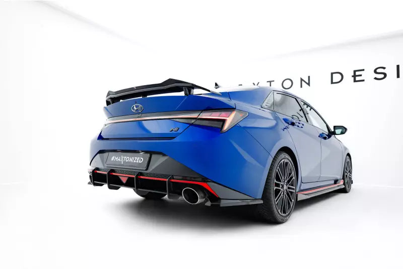 Maxton Design Street Pro Heckdiffusor für Hyundai Elantra N Mk7 Schwarz – Ansicht 1