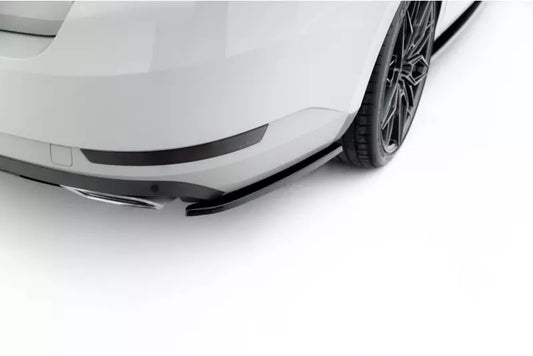 Maxton Design Diffusor Flaps V.2 für Skoda Superb Liftback / Combi Mk3 Hochglanz schwarz – Ansicht 1