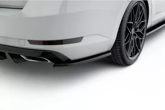 Maxton Design Diffusor Flaps V.3 für Skoda Superb Liftback / Combi Mk3 Hochglanz schwarz – Ansicht 1