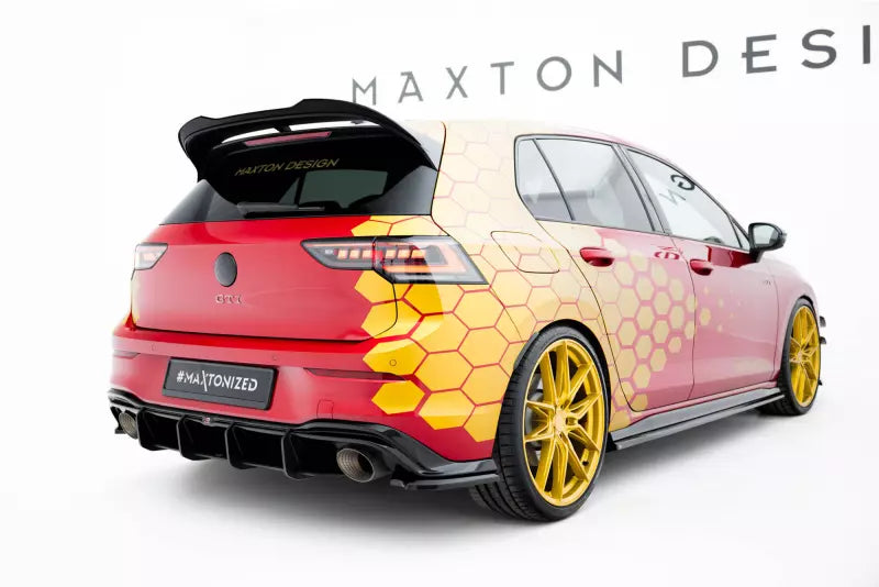 Maxton Design Street Pro Heckdiffusor V.1 für VW Golf 8 GTI Clubsport Facelift Schwarz – Ansicht 1