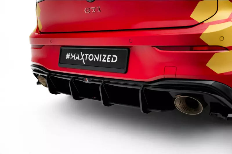 Maxton Design Street Pro Heckdiffusor V.1 für VW Golf 8 GTI Clubsport Facelift Schwarz – Ansicht 2