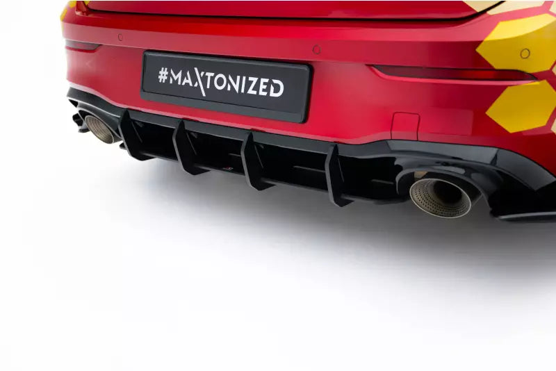 Maxton Design Street Pro Heckdiffusor V.2 für VW Golf 8 GTI Clubsport Facelift Schwarz – Ansicht 2