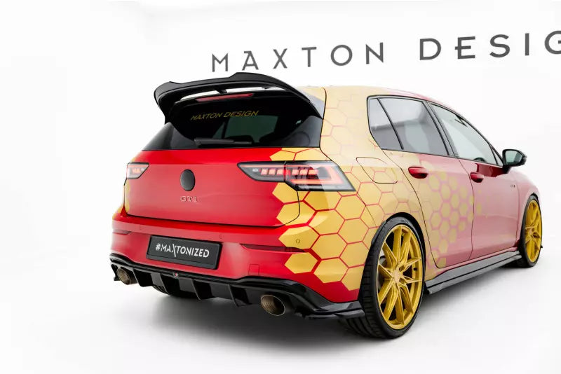 Maxton Design Diffusor Flaps V.3 für VW Golf 8 GTI Clubsport Facelift Hochglanz schwarz – Ansicht 2
