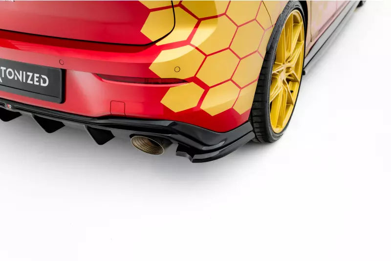 Maxton Design Diffusor Flaps V.4 für VW Golf 8 GTI Clubsport Facelift Hochglanz schwarz – Ansicht 1