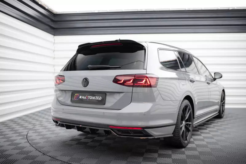 Maxton Design Heckdiffusor für VW Passat R-Line B8 Facelift Hochglanz schwarz – Ansicht 3
