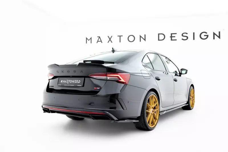 Maxton Design Diffusor Flaps V.5 für Skoda Octavia RS Liftback / Combi Mk4 / Mk4 Facelift Hochglanz schwarz – Ansicht 3