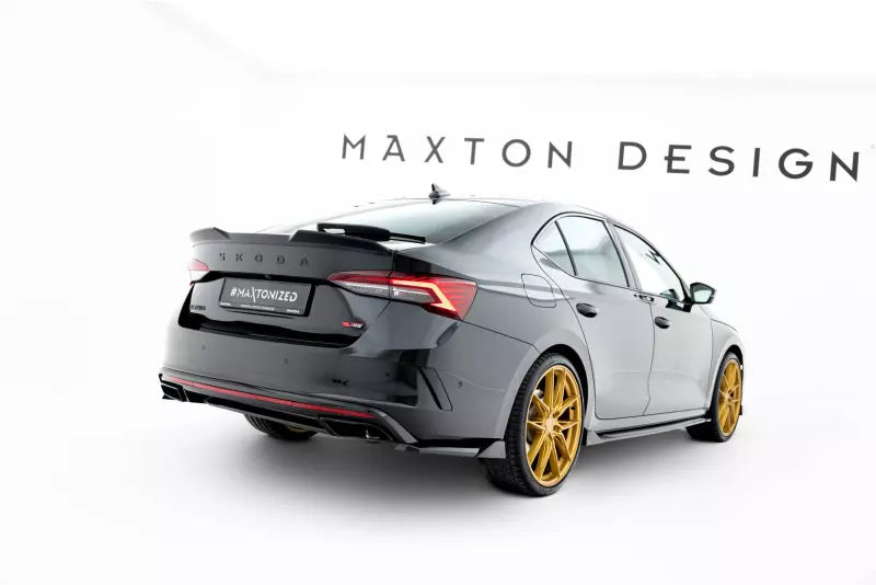 Maxton Design Diffusor Flaps V.6 für Skoda Octavia RS Liftback / Combi Mk4 / Mk4 Facelift Hochglanz schwarz – Ansicht 2