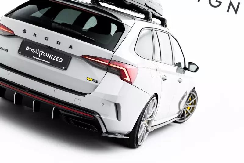 Maxton Design Diffusor Flaps V.7 für Skoda Octavia RS Liftback / Combi Mk4 / Mk4 Facelift Hochglanz schwarz – Ansicht 1