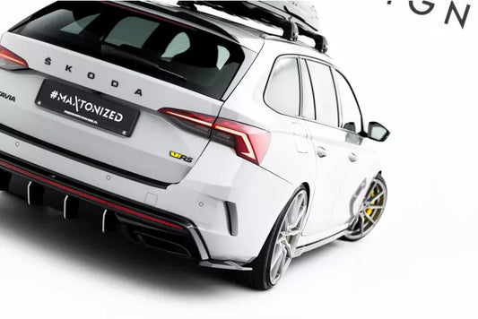Maxton Design Diffusor Flaps V.7 für Skoda Octavia RS Liftback / Combi Mk4 / Mk4 Facelift Hochglanz schwarz – Ansicht 1