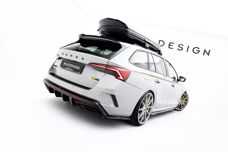 Maxton Design Diffusor Flaps V.7 für Skoda Octavia RS Liftback / Combi Mk4 / Mk4 Facelift Hochglanz schwarz – Ansicht 2