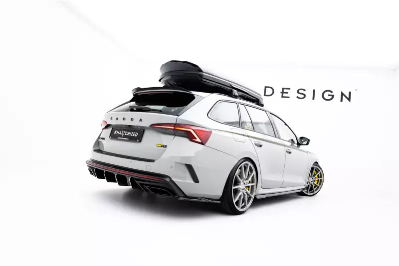 Maxton Design Diffusor Flaps V.7 für Skoda Octavia RS Liftback / Combi Mk4 / Mk4 Facelift Hochglanz schwarz – Ansicht 3
