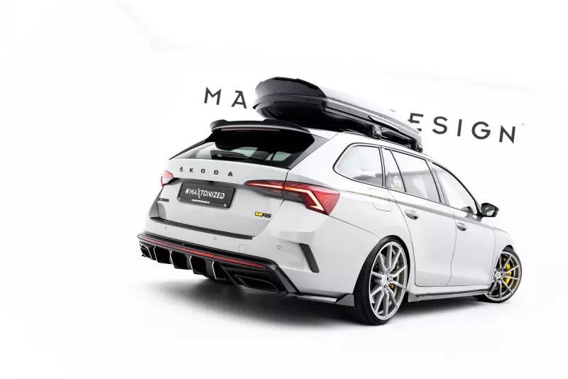 Maxton Design Diffusor Flaps V.4 für Skoda Octavia RS Liftback / Combi Mk4 / Mk4 Facelift Hochglanz schwarz – Ansicht 3