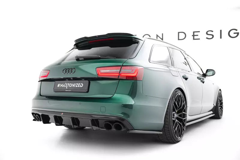 Maxton Design Heckdiffusor V.4 für Audi S6 / A6 S-line Avant C7 (2011-2014) Hochglanz schwarz – Ansicht 2