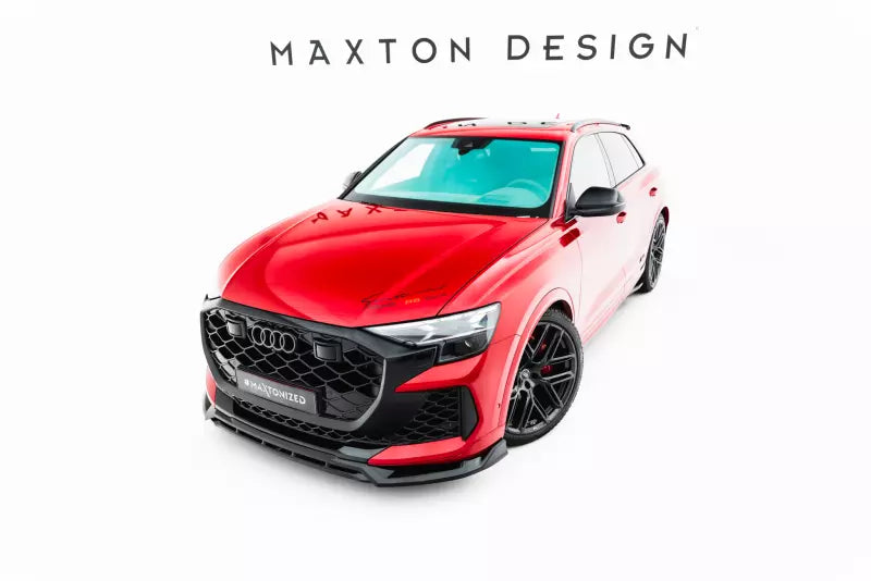 Maxton Design Frontlippe für Audi RSQ8 Mk1 Facelift Hochglanz schwarz – Ansicht 1