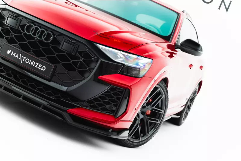 Maxton Design Frontlippe für Audi RSQ8 Mk1 Facelift Hochglanz schwarz – Ansicht 3