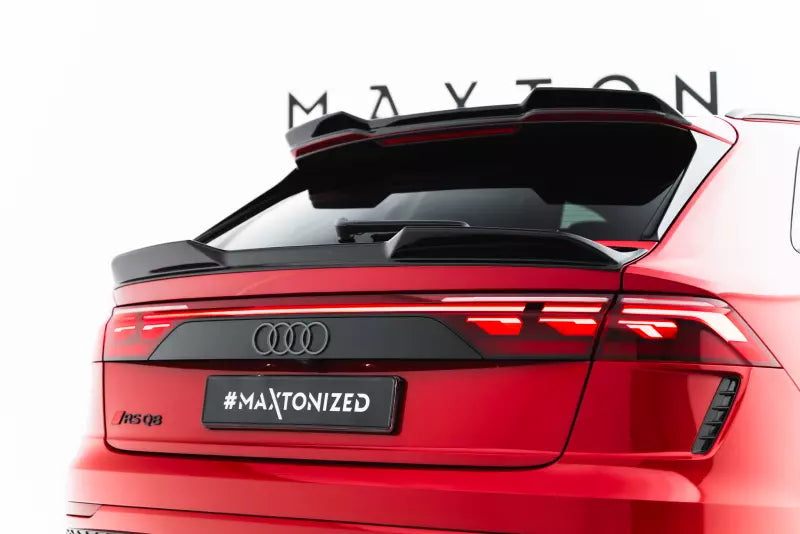 Maxton Design Heckspoiler 3D (unten) für Audi Q8 / SQ8 / Q8-S-Line / RSQ8 Mk1 2019-2025 Hochglanz schwarz – Ansicht 1
