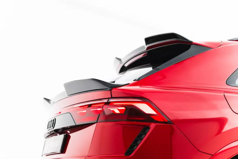Maxton Design Heckspoiler 3D (unten) für Audi Q8 / SQ8 / Q8-S-Line / RSQ8 Mk1 2019-2025 Hochglanz schwarz – Ansicht 3