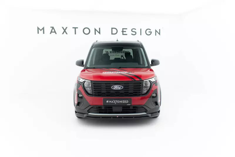 Maxton Design Frontlippe für Ford Tourneo Courier Mk2 Hochglanz schwarz – Ansicht 1
