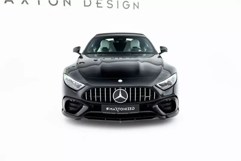 Maxton Design Frontlippe für Mercedes SL 63 R232 Hochglanz schwarz – Ansicht 1