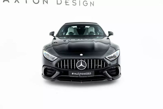 Maxton Design Frontlippe für Mercedes SL 63 R232 Hochglanz schwarz – Ansicht 1