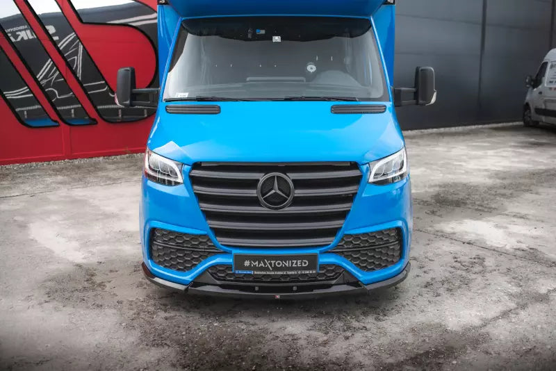 Maxton Design Frontlippe für Mercedes Sprinter Mk3 Hochglanz schwarz – Ansicht 2