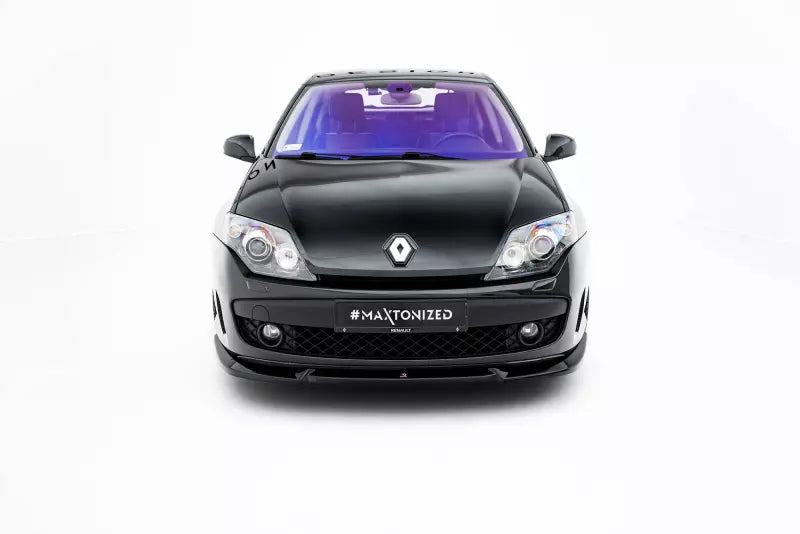 Maxton Design Frontlippe für Renault Laguna Hatchback GT Mk3 Hochglanz schwarz – Ansicht 1