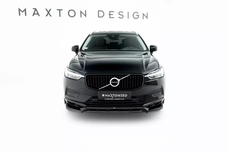 Maxton Design Frontlippe für Volvo XC60 Mk2 Hochglanz schwarz – Ansicht 1
